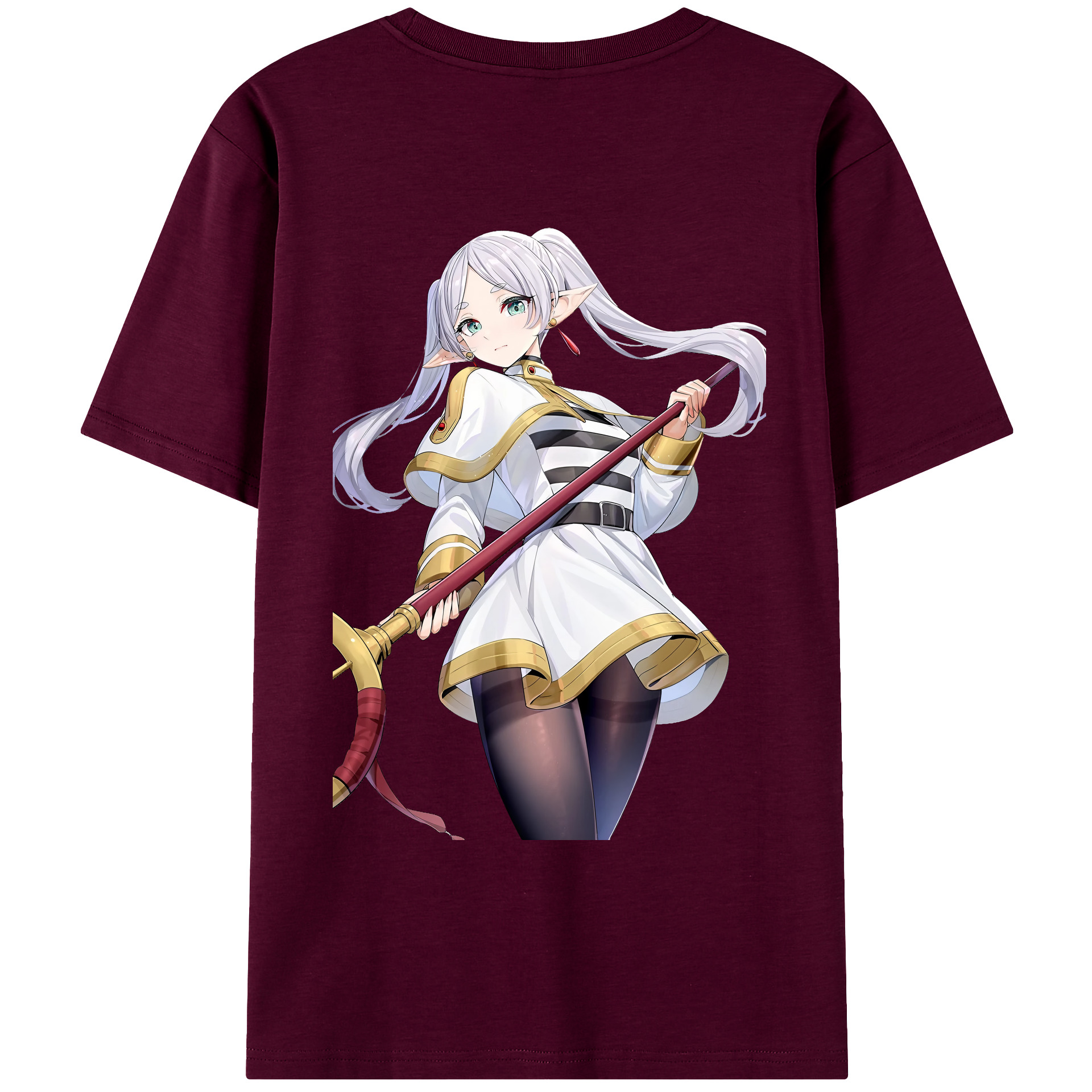 （画像用） 葬送のフリーレン Frieren レディース半袖Tシャツ(バックプリント)